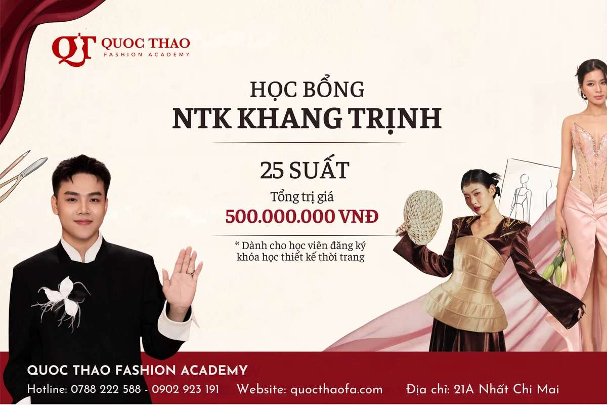 Công bố 25 suất học bổng thiết kế thời trang từ NTK Khang Trịnh